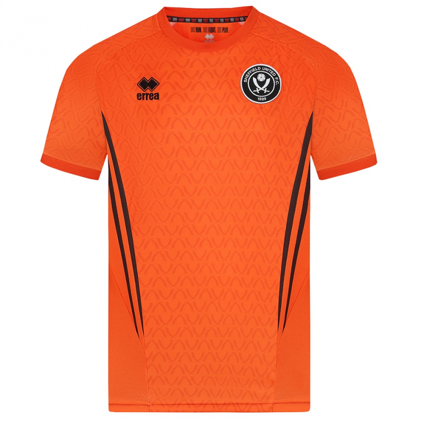 נשים שפילד יונייטד שחור כתום חולצת שוער 2025/26 חולצה קצרה