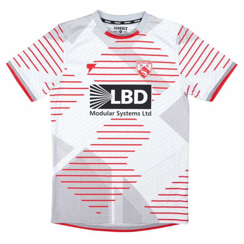 נשים מורקאמב אדום לבן חולצת שוער 2025/26 חולצה קצרה