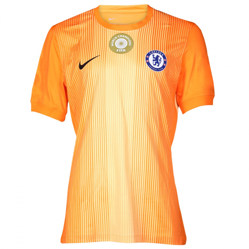 נשים פיליפ יורגנסן #12 כתום שחור חולצת שוער 2025/26 חולצה קצרה