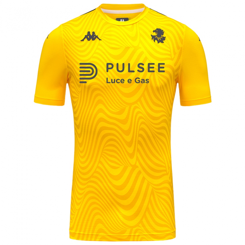 נשים גנואה צהוב כהה שחור חולצת שוער 2025/26 חולצה קצרה