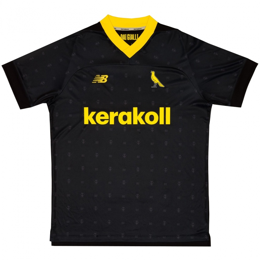 נשים מודנה שחור צהוב חולצת שוער 2025/26 חולצה קצרה