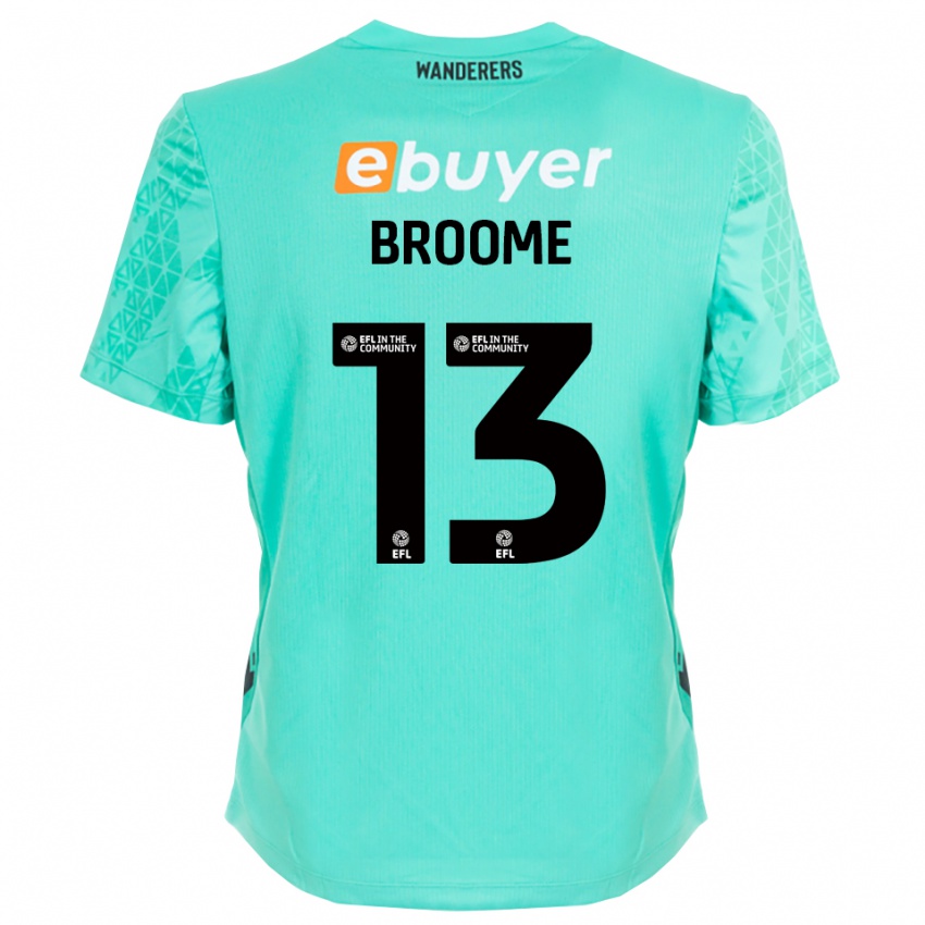 ילדים ניית׳ן ברום #13 שחור אקווה חולצת שוער 2025/26 חולצה קצרה