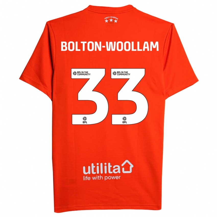 ילדים Kacey Bolton-Woollam #33 לבן אדום חולצת שוער 2025/26 חולצה קצרה