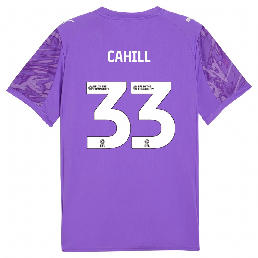 ילדים קיליאן קייהיל #33 סגול כהה חולצת שוער 2025/26 חולצה קצרה