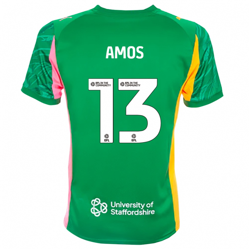 ילדים בן איימוס #13 ירוק ורוד כתום חולצת שוער 2025/26 חולצה קצרה