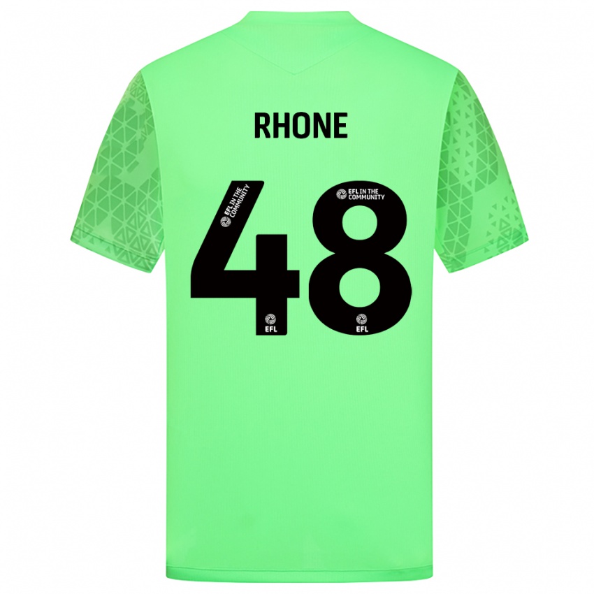 ילדים Matthew Rowley #48 ירוק בהיר חולצת שוער 2025/26 חולצה קצרה