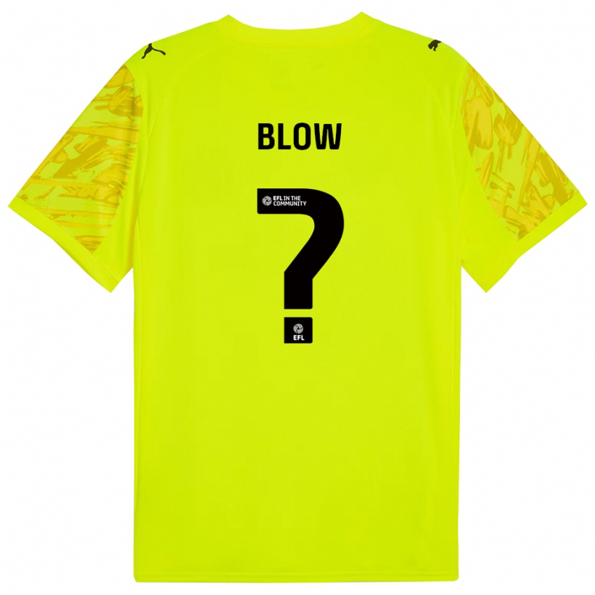 ילדים Hayden Blow #0 ירוק פלורסנט שחור חולצת שוער 2025/26 חולצה קצרה