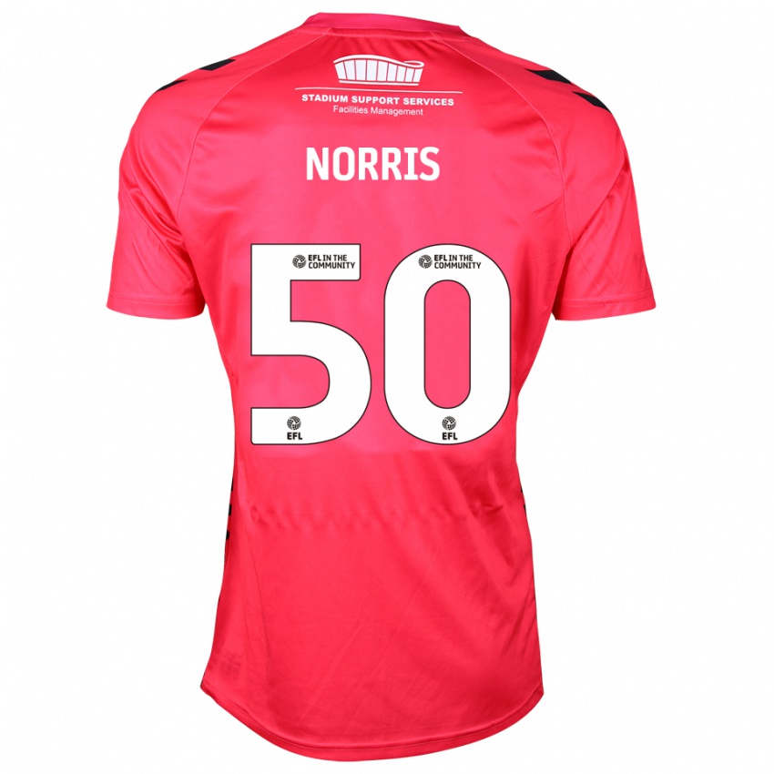 ילדים ויל נוריס #50 לבן אדום חולצת שוער 2025/26 חולצה קצרה