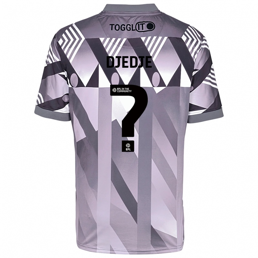 ילדים Eterne Djedje #0 אפור בהיר חולצת שוער 2025/26 חולצה קצרה