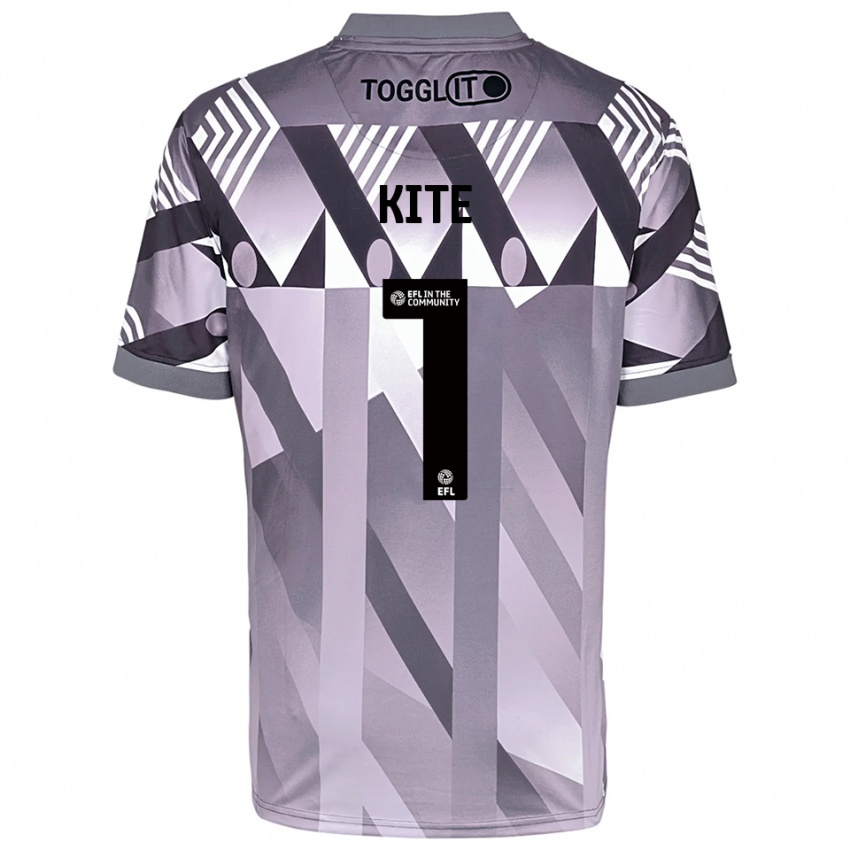 ילדים רוז ג'יין קייט #1 אפור בהיר חולצת שוער 2025/26 חולצה קצרה