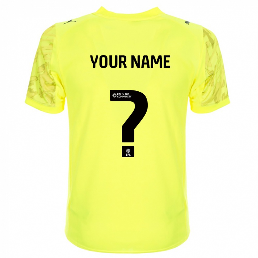 ילדים פליטווד טאון שחור צהוב חולצת שוער 2025/26 חולצה קצרה