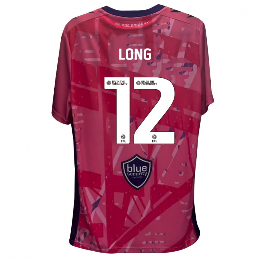 ילדים Sam Long #12 ורוד לבן חולצת שוער 2025/26 חולצה קצרה