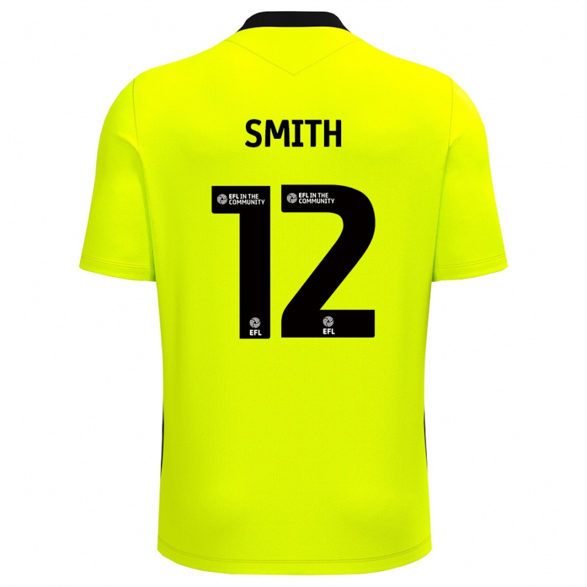 ילדים טום סמית' #12 שחור צהוב חולצת שוער 2025/26 חולצה קצרה