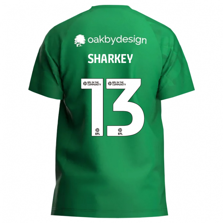 ילדים טובי שארקי #13 ירוק לבן חולצת שוער 2025/26 חולצה קצרה