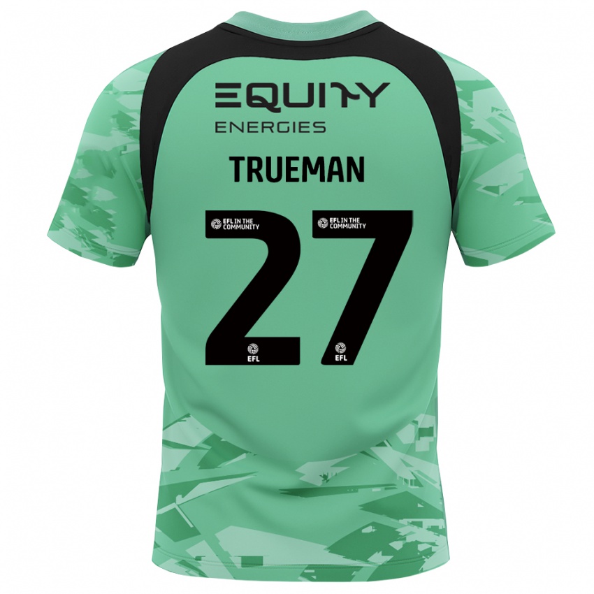 ילדים קונאל טראמן #27 אפור ירוק בהיר חולצת שוער 2025/26 חולצה קצרה