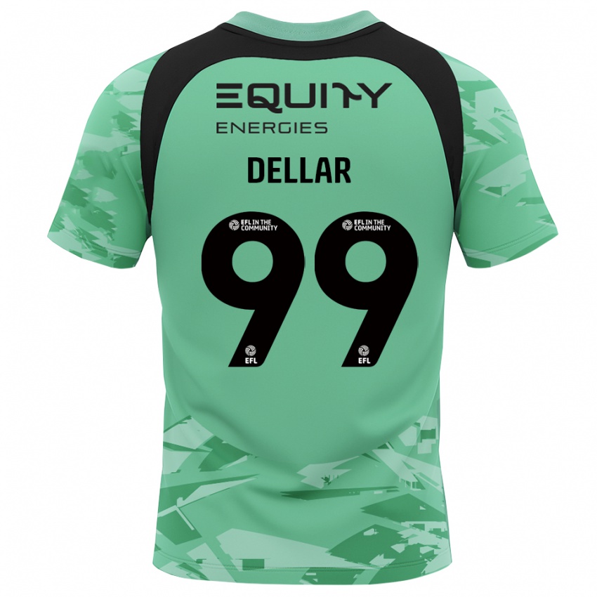 ילדים Megan Dellar #99 אפור ירוק בהיר חולצת שוער 2025/26 חולצה קצרה