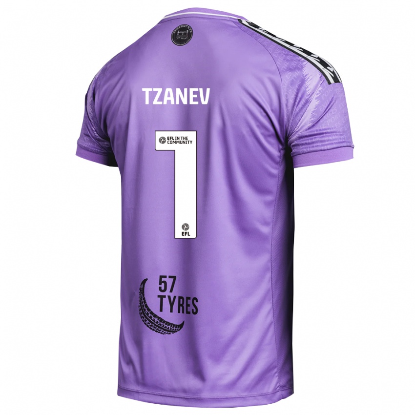 ילדים ניק טזאנב #1 סגול בהיר חולצת שוער 2025/26 חולצה קצרה