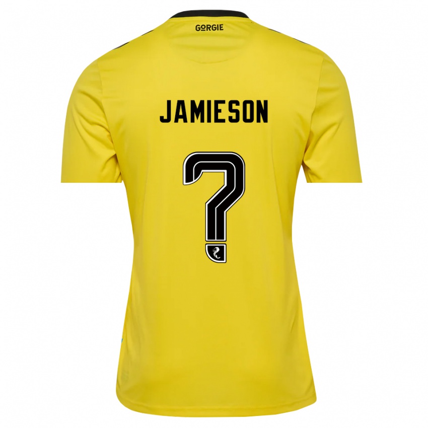 ילדים Finlay Jamieson #0 שחור אדום צהוב חולצת שוער 2025/26 חולצה קצרה