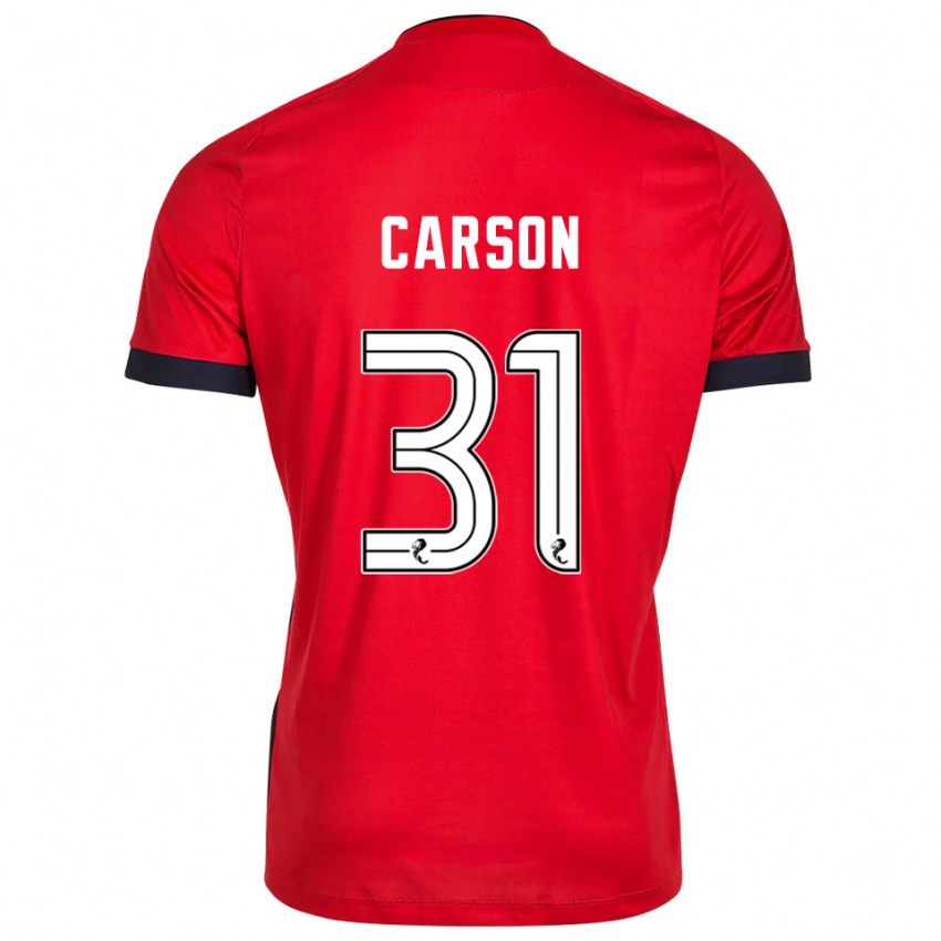 ילדים טרבור קרסון #31 לבן אדום חולצת שוער 2025/26 חולצה קצרה