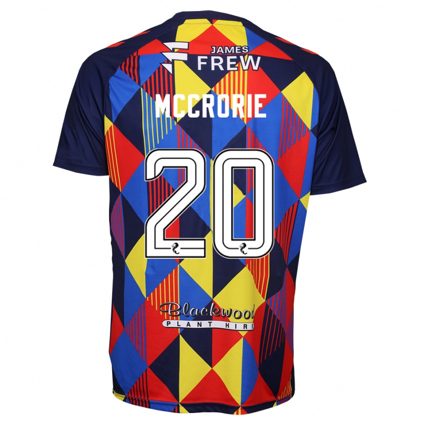 ילדים רובי מקרורי #20 אדום כחול מלכותי חולצת שוער 2025/26 חולצה קצרה