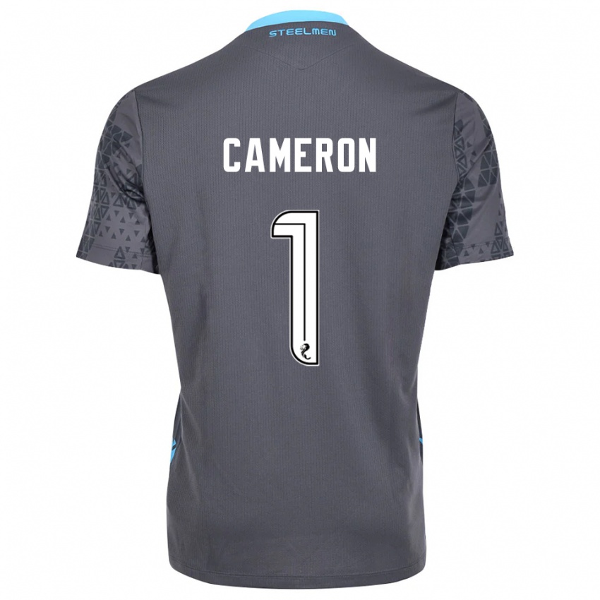 ילדים Rebecca Cameron #1 לבן אפור חולצת שוער 2025/26 חולצה קצרה