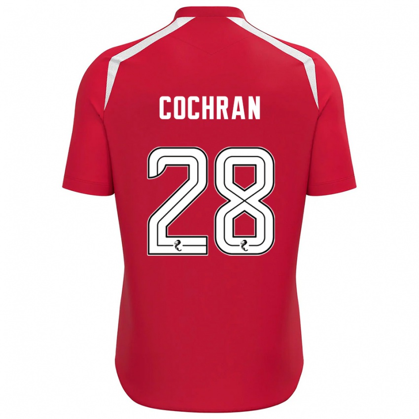 ילדים Bobby Cochran #28 לבן אדום חולצת שוער 2025/26 חולצה קצרה