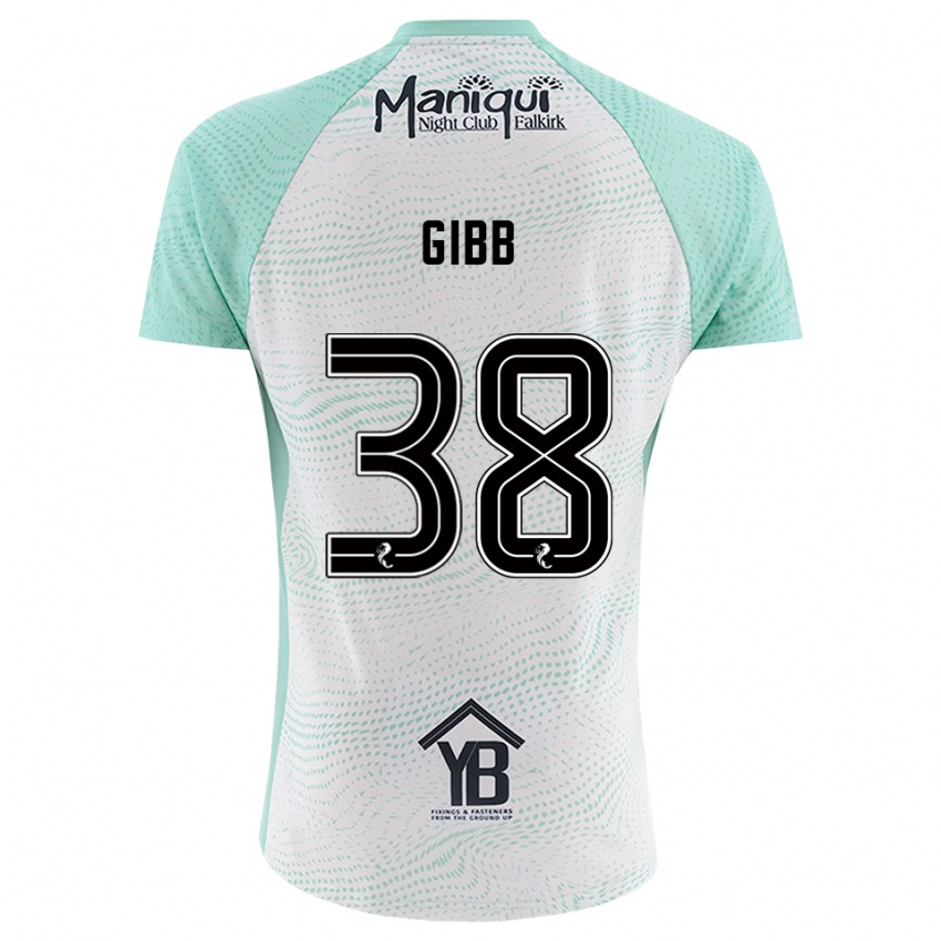 ילדים Thomas Gibb #38 שחור לבן חולצת שוער 2025/26 חולצה קצרה