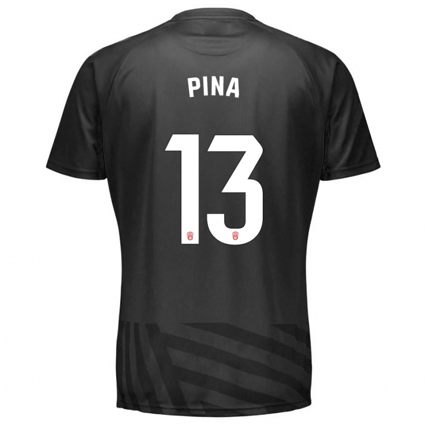 ילדים Antonio Pina #13 אפור שחור חולצת שוער 2025/26 חולצה קצרה