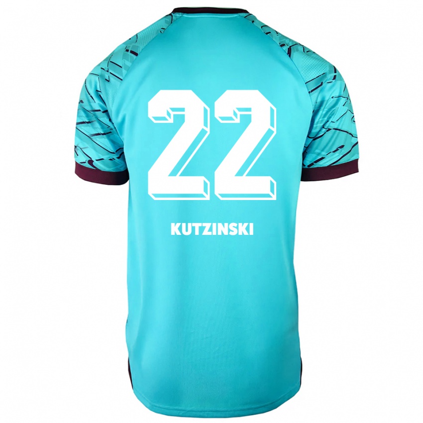 ילדים קירה קוצינסקי #22 תכלת סגול חולצת שוער 2025/26 חולצה קצרה