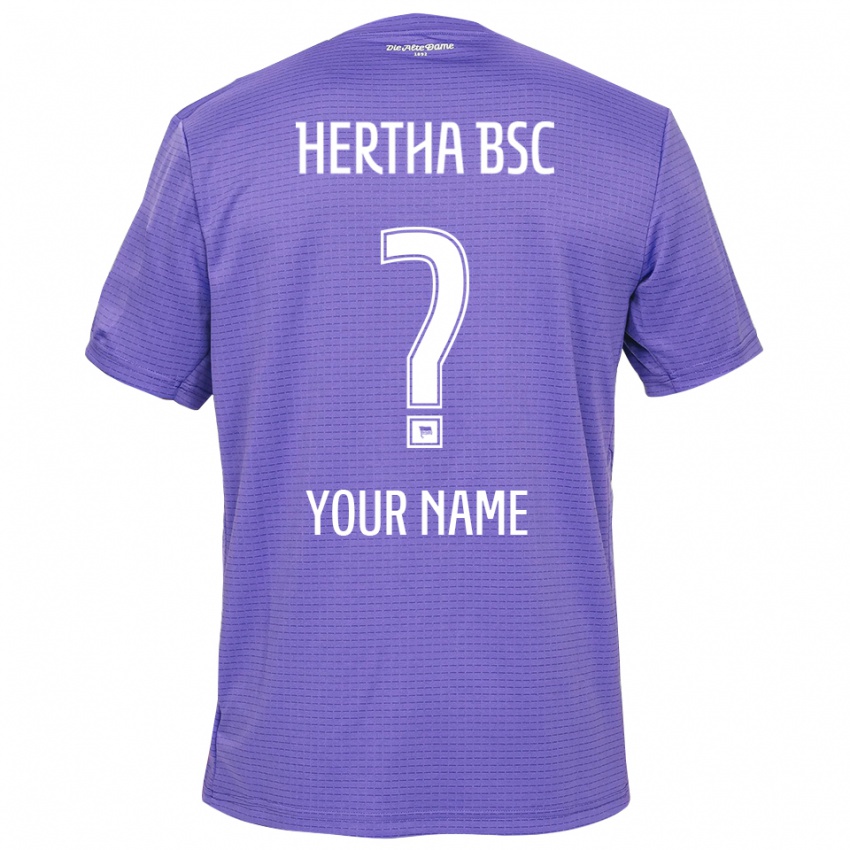 ילדים הרטה ברלין סגול לבן חולצת שוער 2025/26 חולצה קצרה