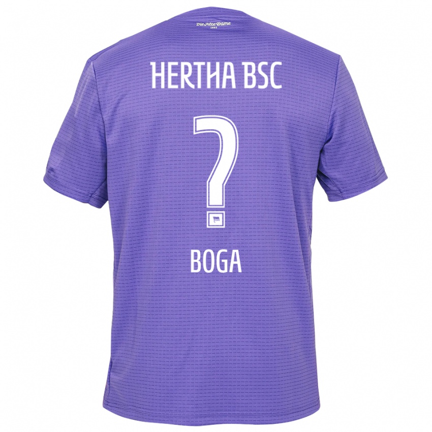 ילדים Serkan Boga #0 סגול לבן חולצת שוער 2025/26 חולצה קצרה