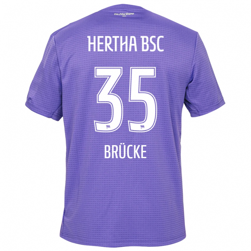 ילדים מריוס גרסבק #35 סגול לבן חולצת שוער 2025/26 חולצה קצרה