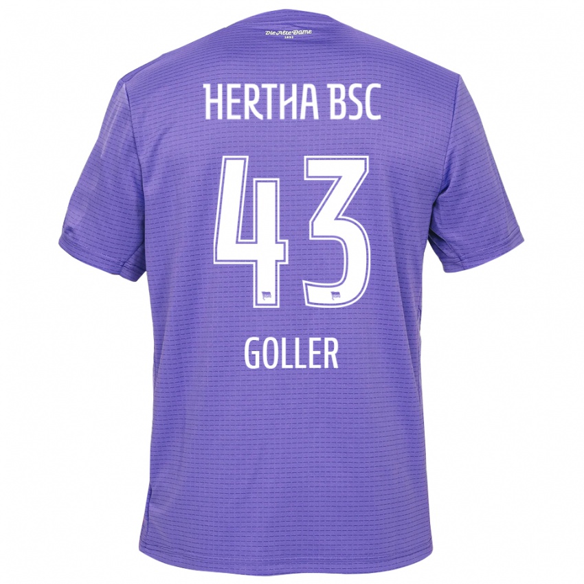 ילדים טים גולר #43 סגול לבן חולצת שוער 2025/26 חולצה קצרה