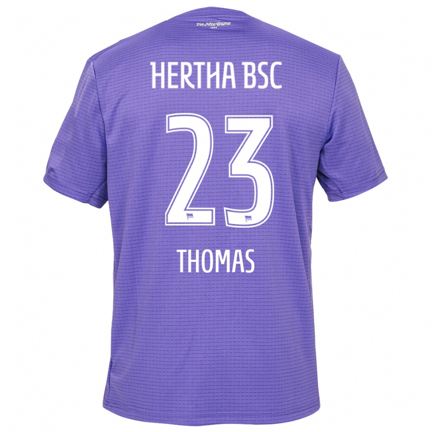 ילדים Aaliyah Thomas #23 סגול לבן חולצת שוער 2025/26 חולצה קצרה