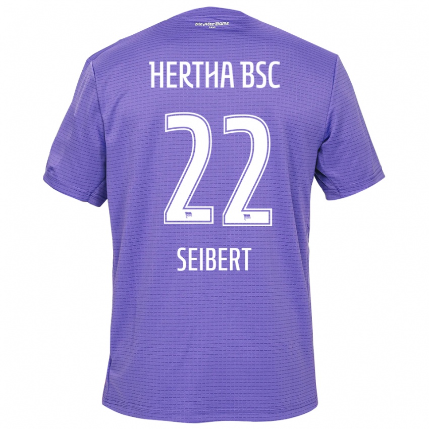 ילדים Christian Seibert #22 סגול לבן חולצת שוער 2025/26 חולצה קצרה