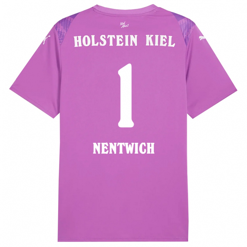 ילדים Emma Nentwich #1 סגול לבן חולצת שוער 2025/26 חולצה קצרה