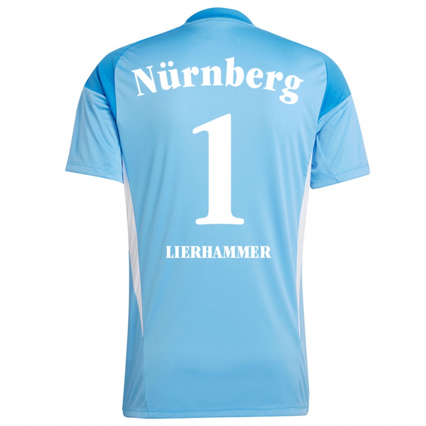 ילדים Tim Lierhammer #1 תכלת לבן חולצת שוער 2025/26 חולצה קצרה