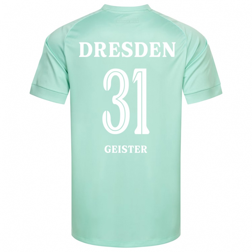 ילדים ג׳ניס גייסטר #31 ירוק בהיר לבן חולצת שוער 2025/26 חולצה קצרה