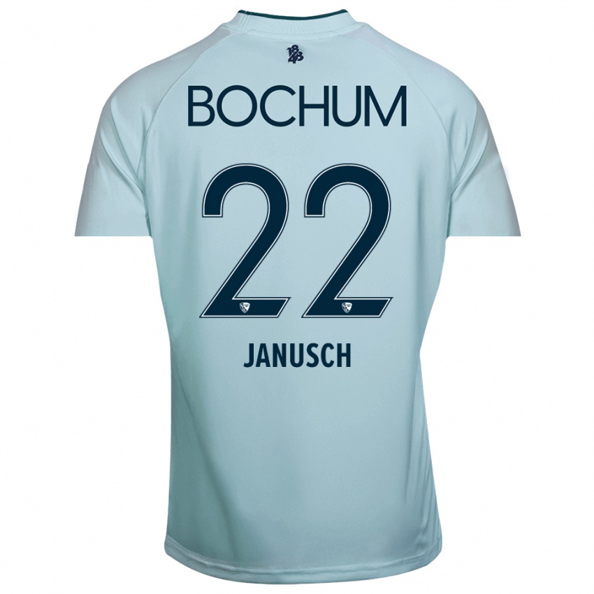 ילדים תיס יאנוש #22 ציאן-כחול חולצת שוער 2025/26 חולצה קצרה