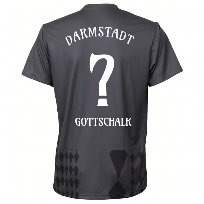 ילדים טיאן גוטשאלק #0 אפור כהה חולצת שוער 2025/26 חולצה קצרה