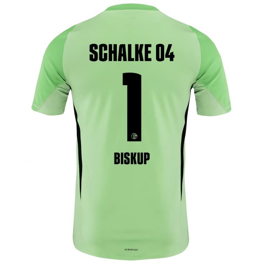 ילדים מרסל ביסקופ #1 ירוק בהיר שחור חולצת שוער 2025/26 חולצה קצרה