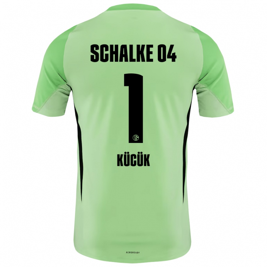 ילדים Yüksel Kücük #1 ירוק בהיר שחור חולצת שוער 2025/26 חולצה קצרה