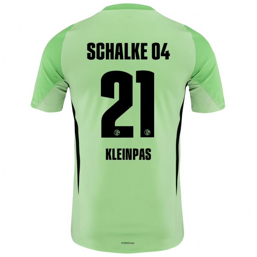 ילדים Sophie Kleinpas #21 ירוק בהיר שחור חולצת שוער 2025/26 חולצה קצרה