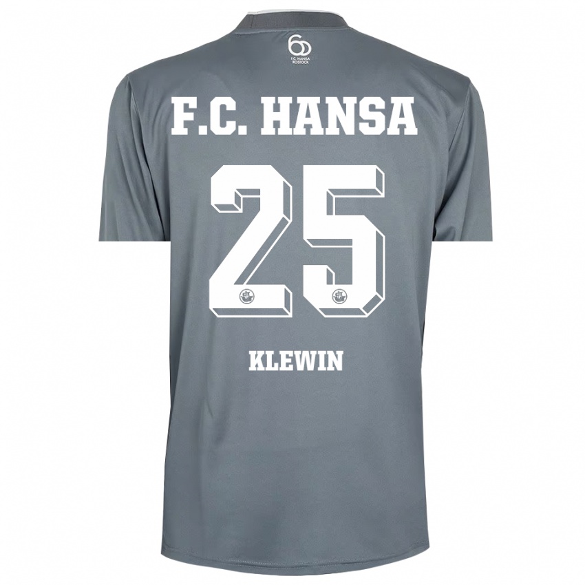 ילדים פיליפ קלווין #25 אפור בהיר לבן חולצת שוער 2025/26 חולצה קצרה