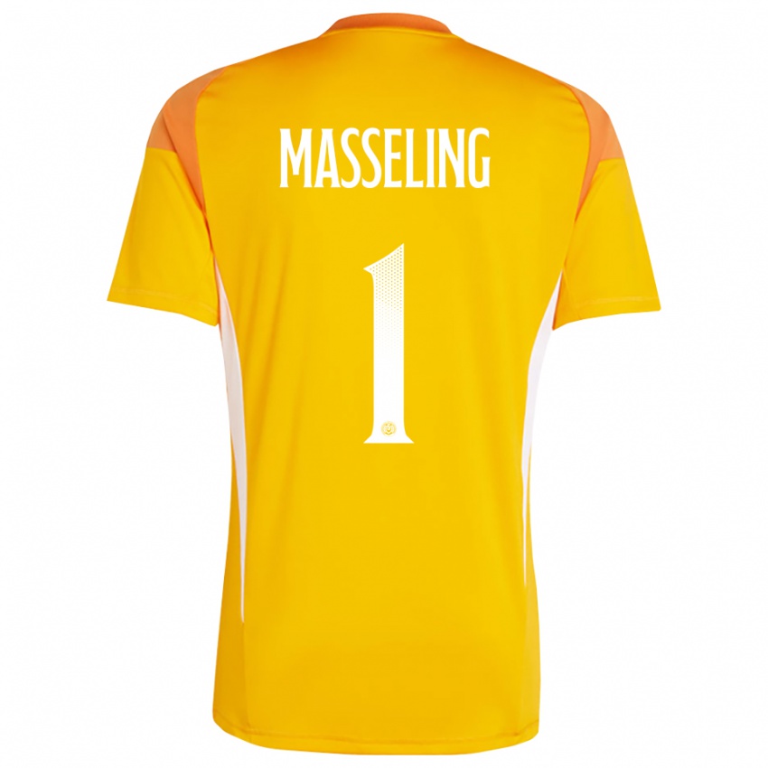 ילדים ג'יהאן מסלינג #1 כתום לבן חולצת שוער 2025/26 חולצה קצרה