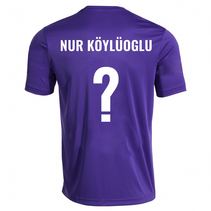 ילדים Zehra Nur Köylüoglu #0 סגול לבן חולצת שוער 2025/26 חולצה קצרה