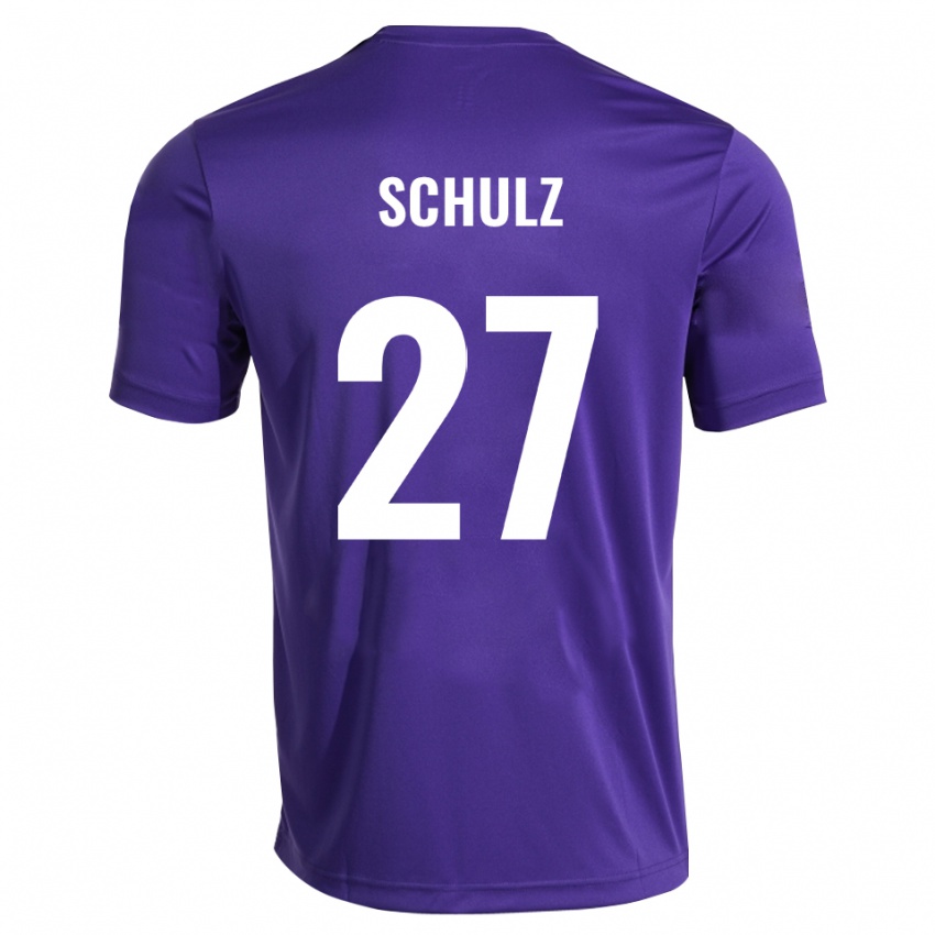 ילדים ארנה שולץ #27 סגול לבן חולצת שוער 2025/26 חולצה קצרה