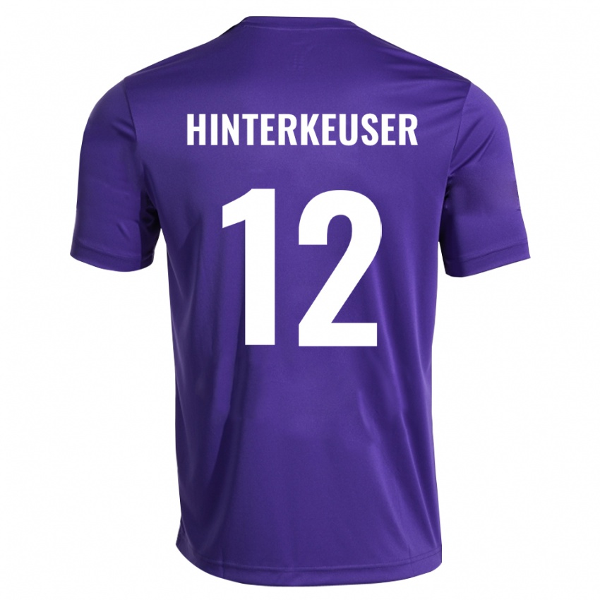 ילדים תומס הינטרקאוזר #12 סגול לבן חולצת שוער 2025/26 חולצה קצרה