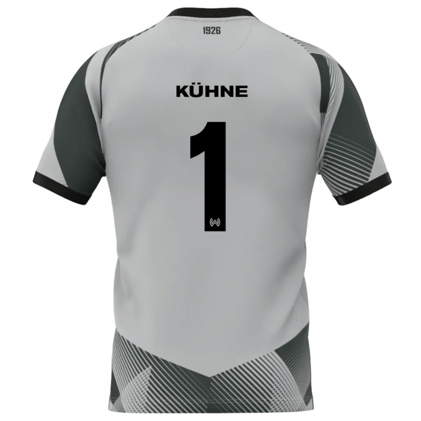 ילדים Lars Kühne #1 אפור בהיר לבן חולצת שוער 2025/26 חולצה קצרה