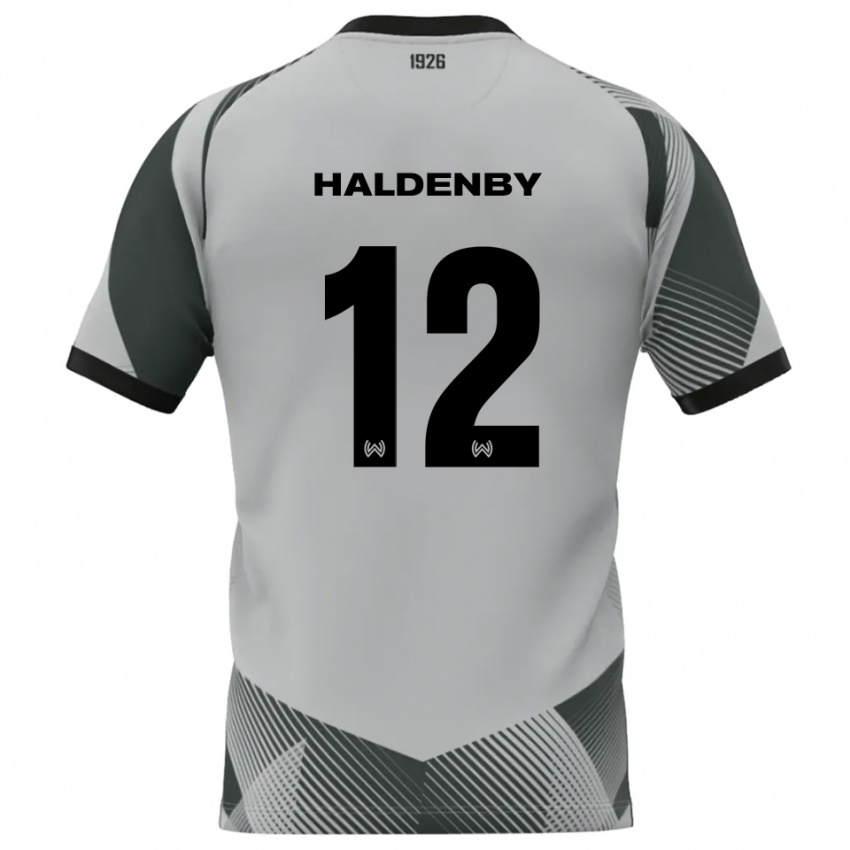ילדים Ben Haldenby #12 אפור בהיר לבן חולצת שוער 2025/26 חולצה קצרה